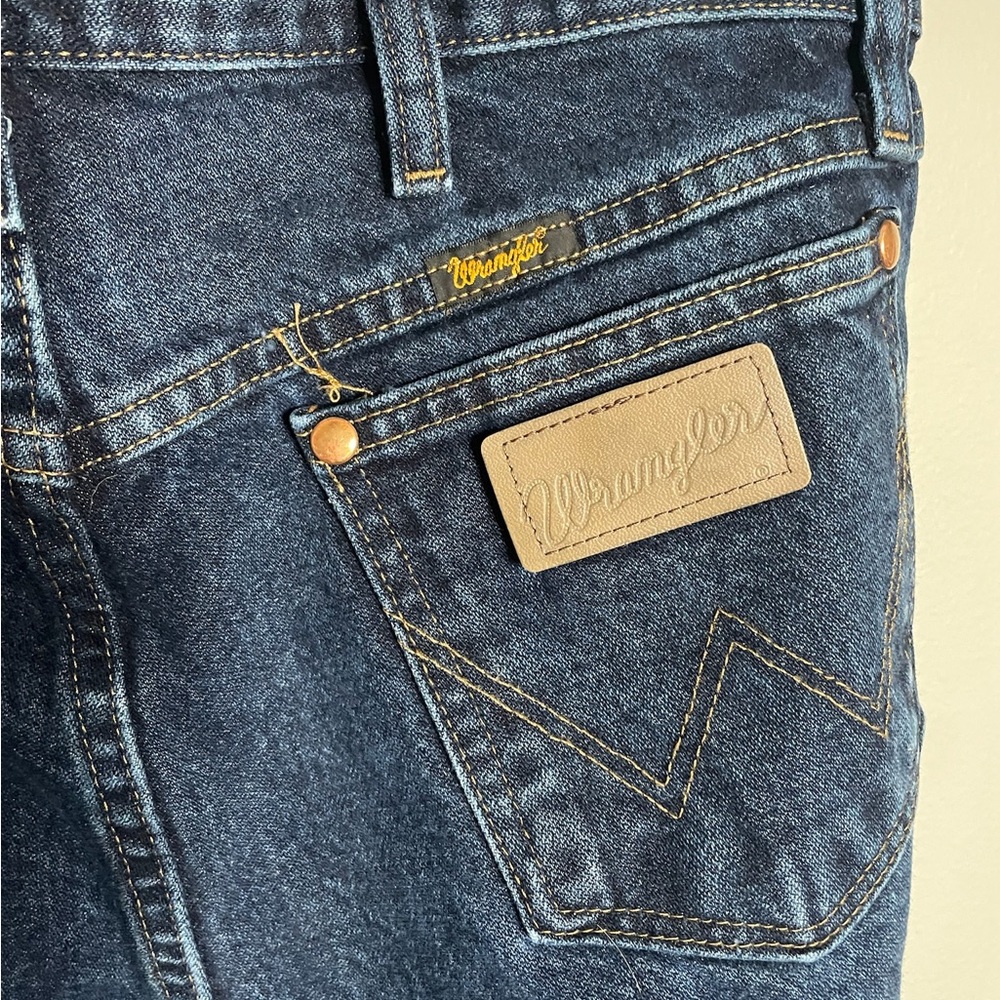 Wrangler Men's Dark Blue Denim Jeans